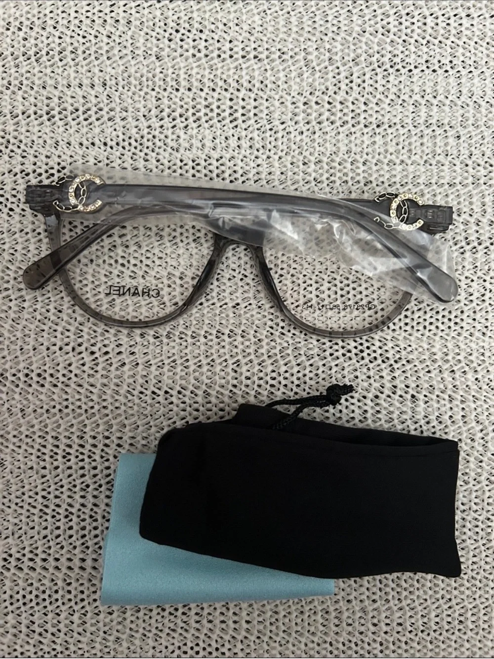 Women's Gray Glasses with Accent- Fashion Size:53▪️17-143
